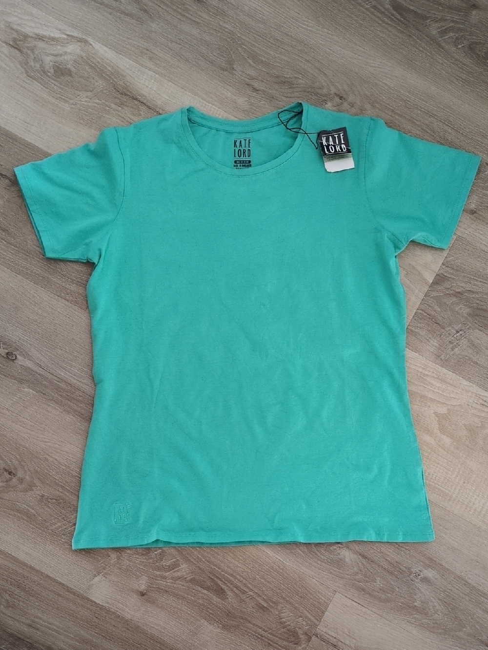 Kate Lord Women’s Short Sleeve Crew Tee in Teal Green